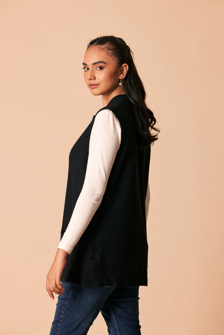 Round Neck Cardigan Sweater