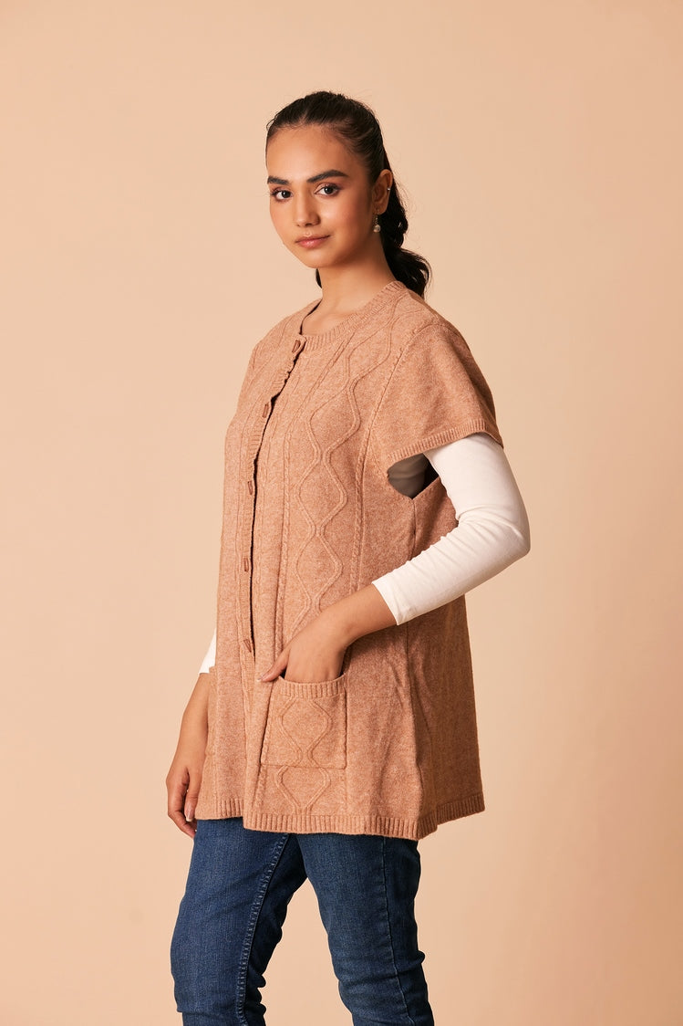 Round Neck Cardigan Sweater