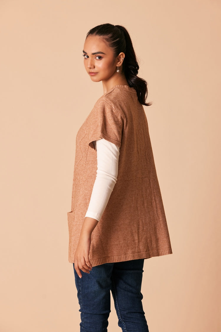 Round Neck Cardigan Sweater