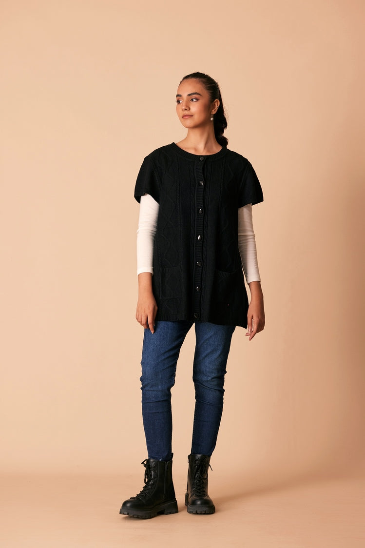 Round Neck Cardigan Sweater