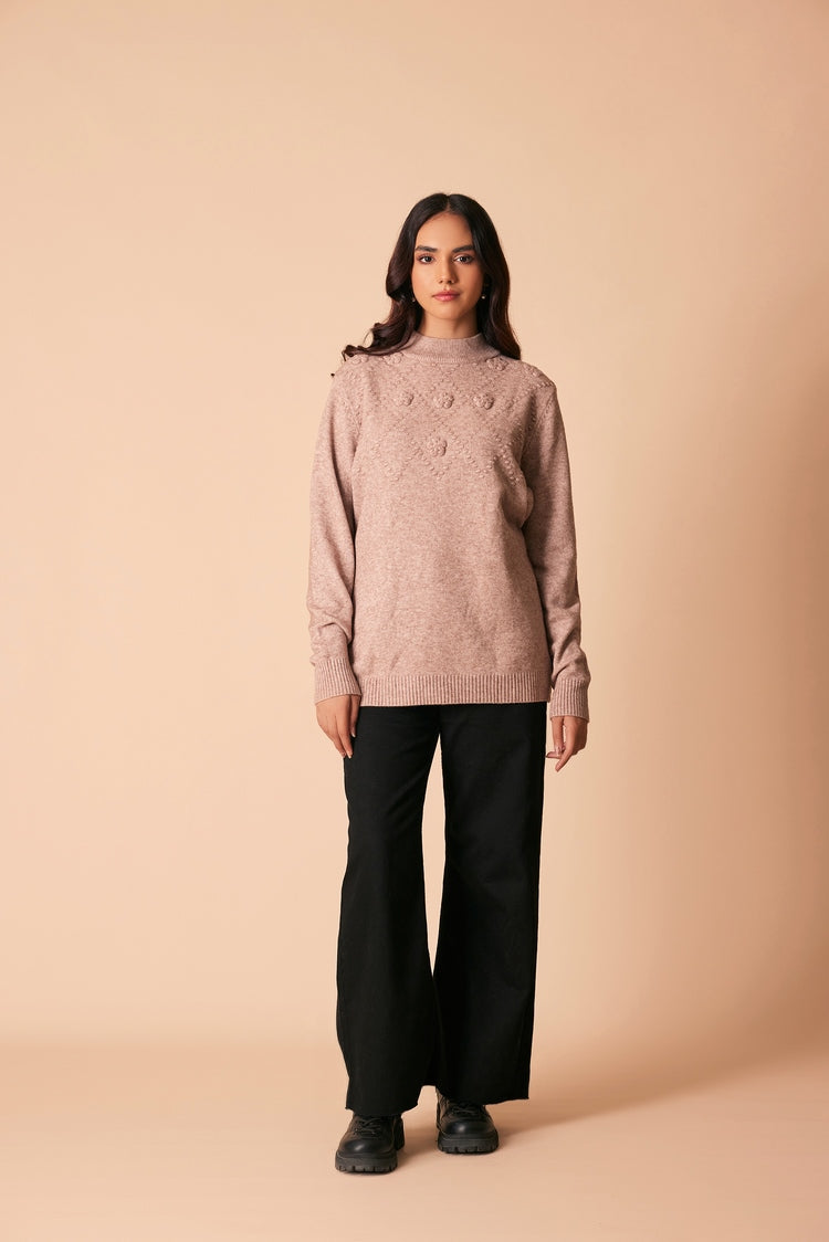 Round Neck Pullover Sweater