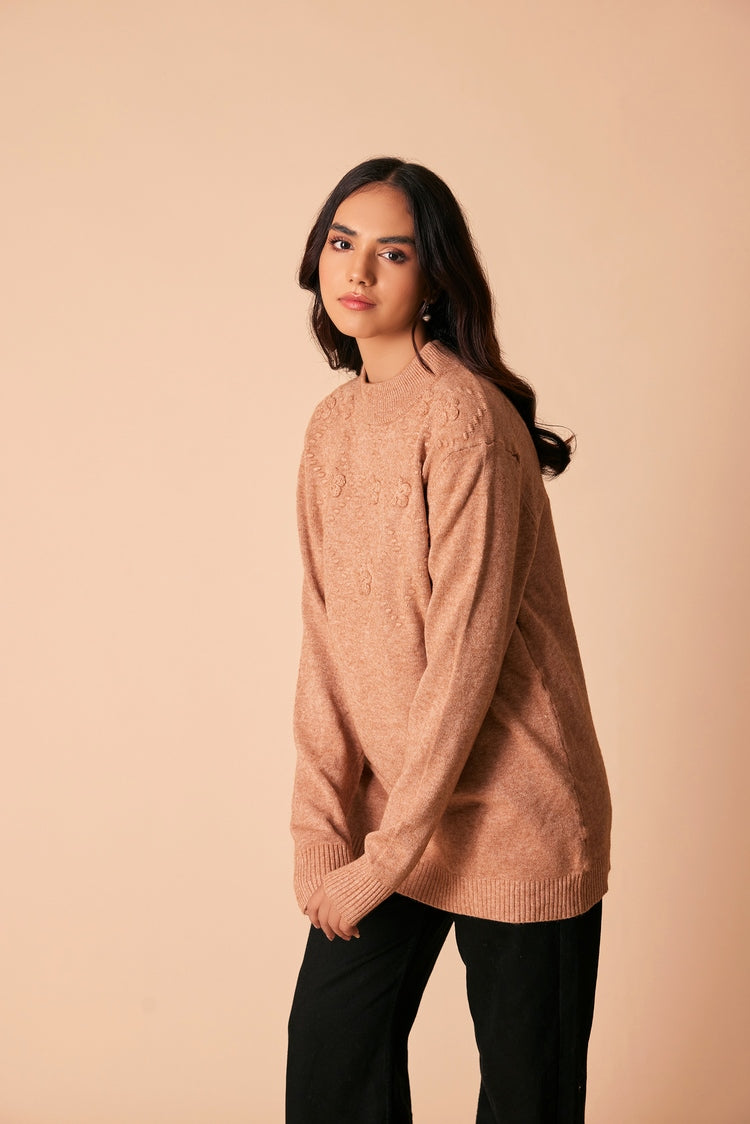 Round Neck Pullover Sweater