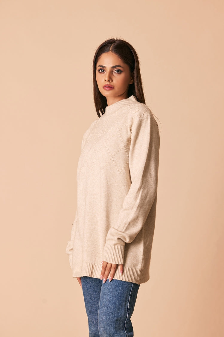 Round Neck Pullover Sweater