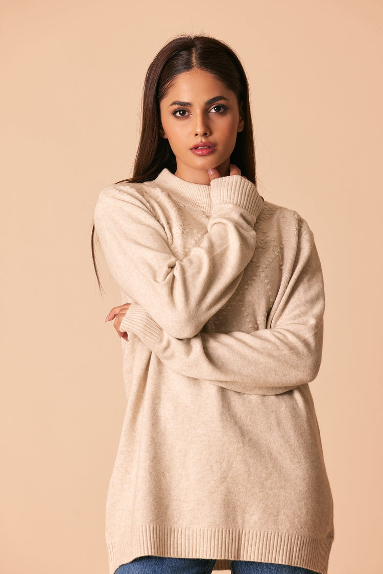 Round Neck Pullover Sweater