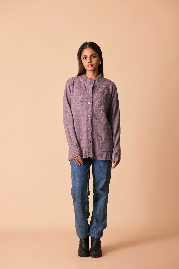 Shop Round Neck Cardigan Sweater Online