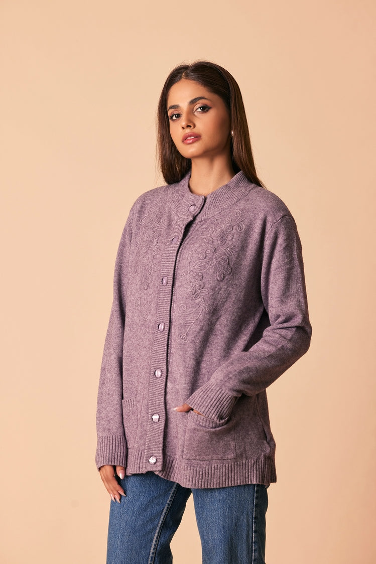 Shop Round Neck Cardigan Sweater Online Now