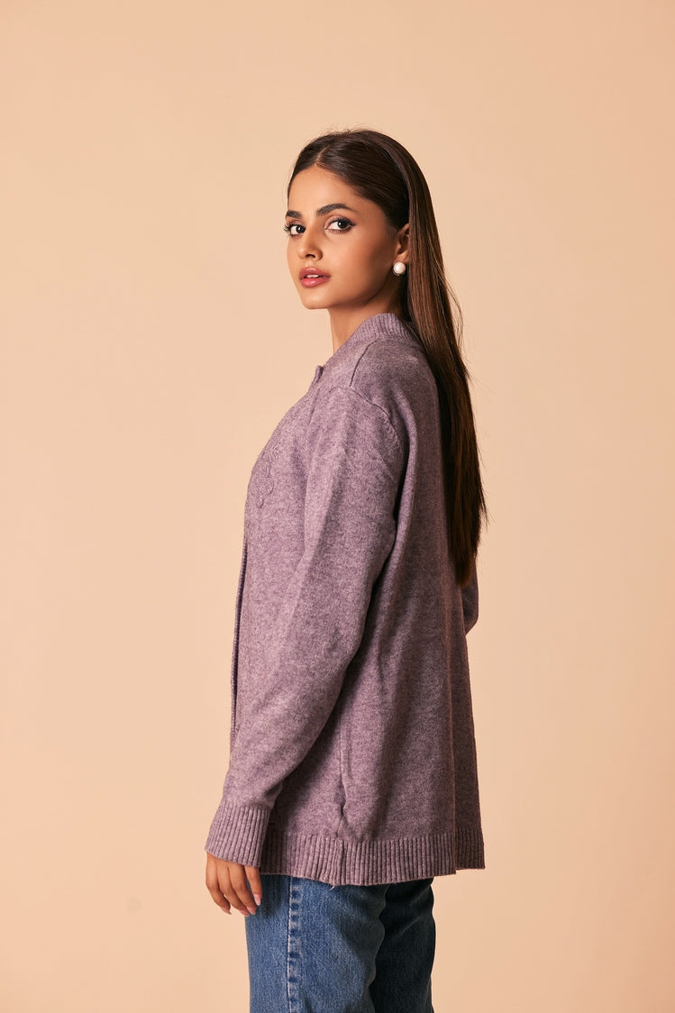 Shop Round Neck Cardigan Sweater Online Now