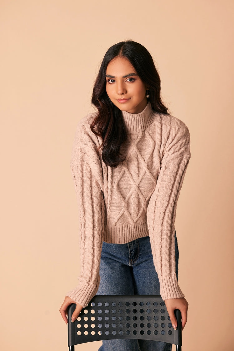 Turtle Neck Pullover Sweater