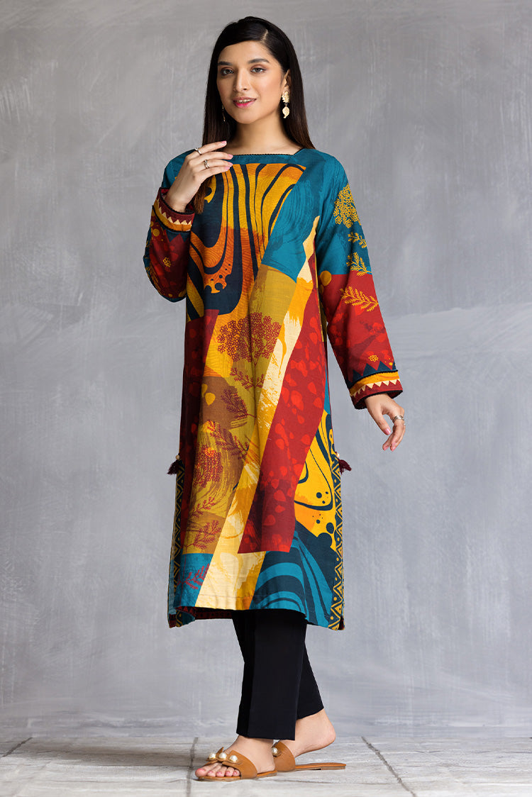 1 PC Stitched Khaddar Kurti Ellena