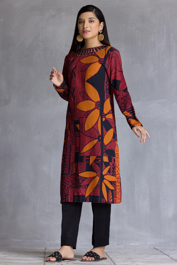 1-PC Stitched Khaddar Kurti