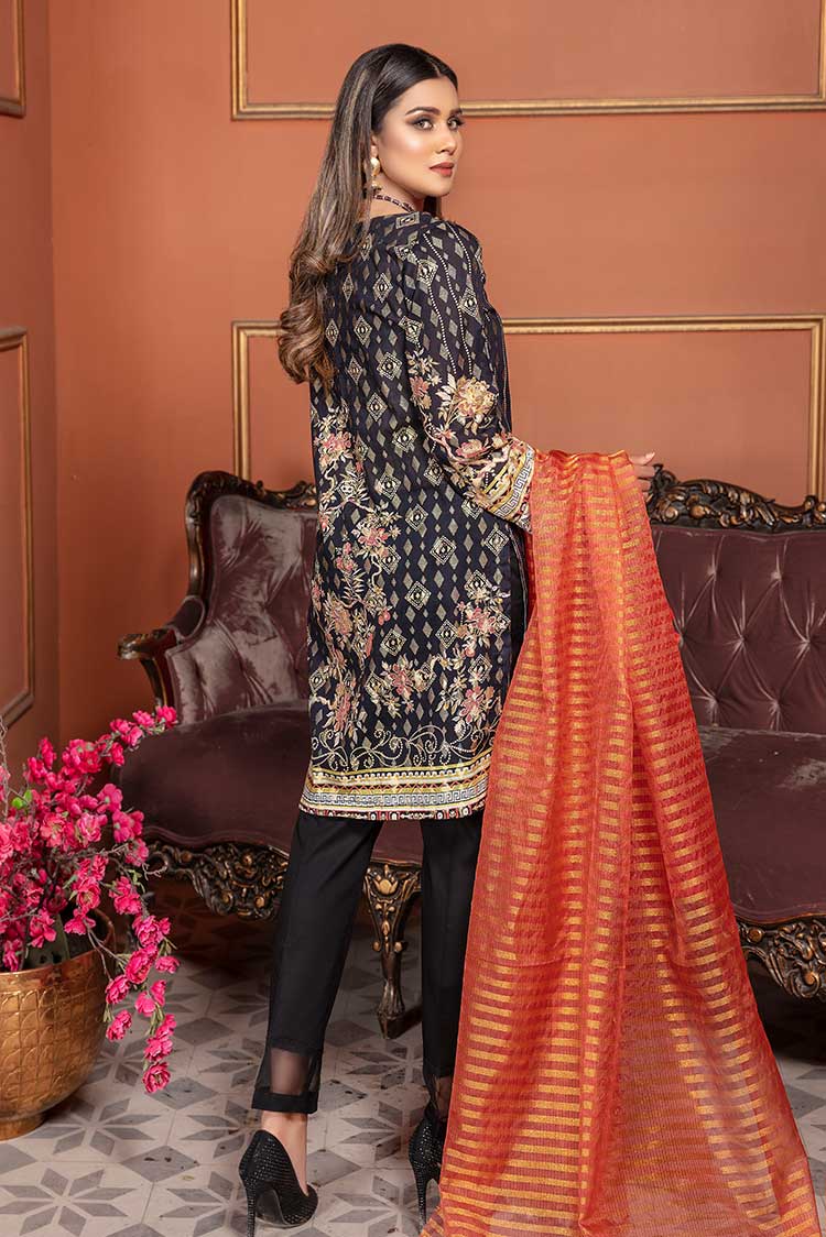 Embroidered Jacquard 3-PC Suit