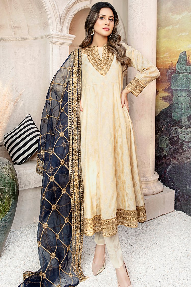 3-PC Stitched Jacquard Suit