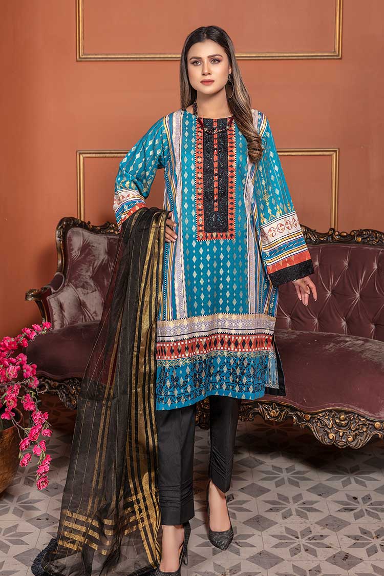 Embroidered Jacquard 3-PC Suit