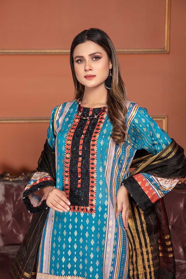 Embroidered Jacquard 3-PC Suit