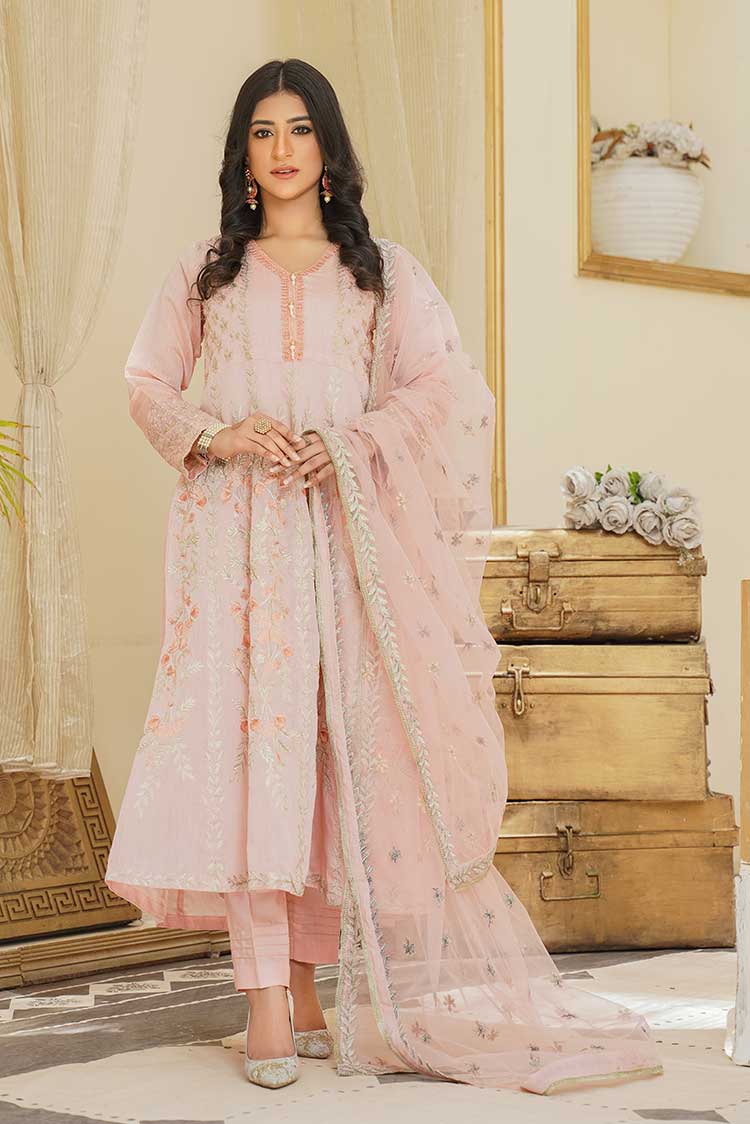 3-PC Stitched Paper Cotton Suit