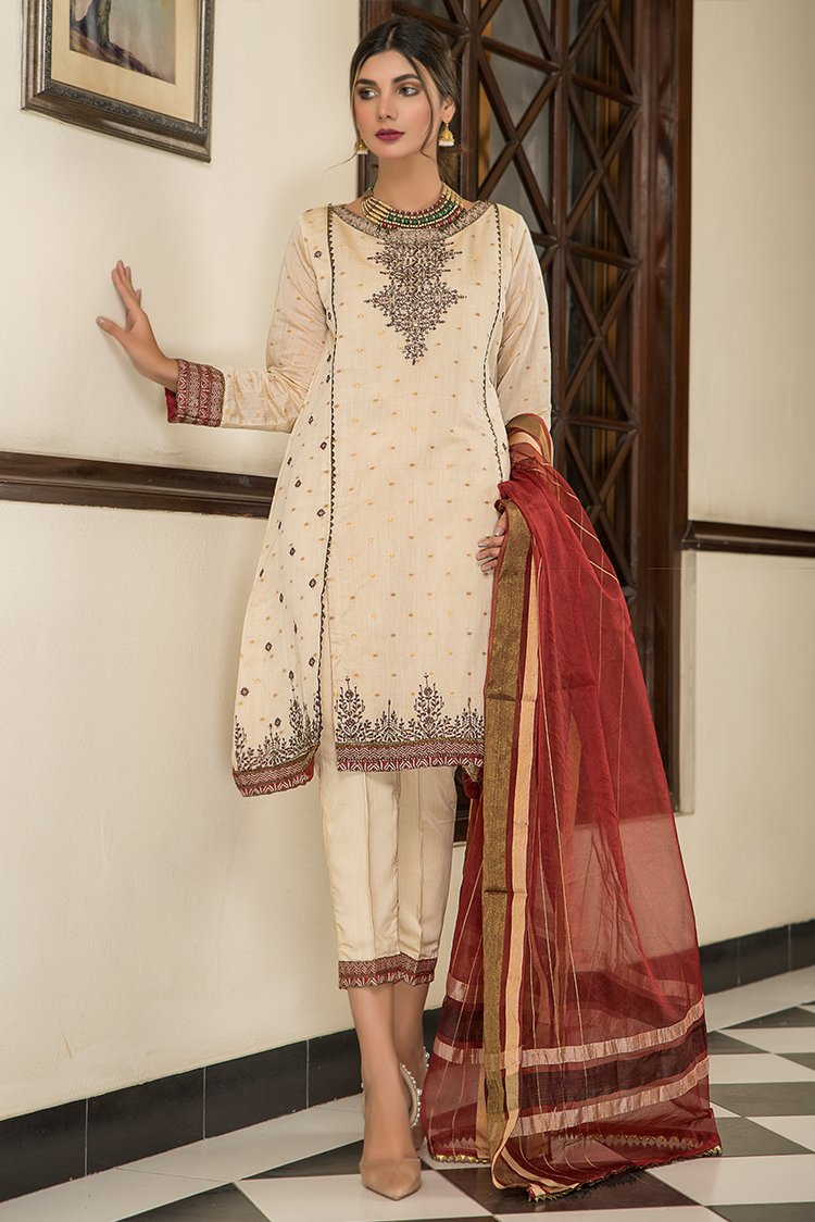 3-PC Stitched Jacquard Suit