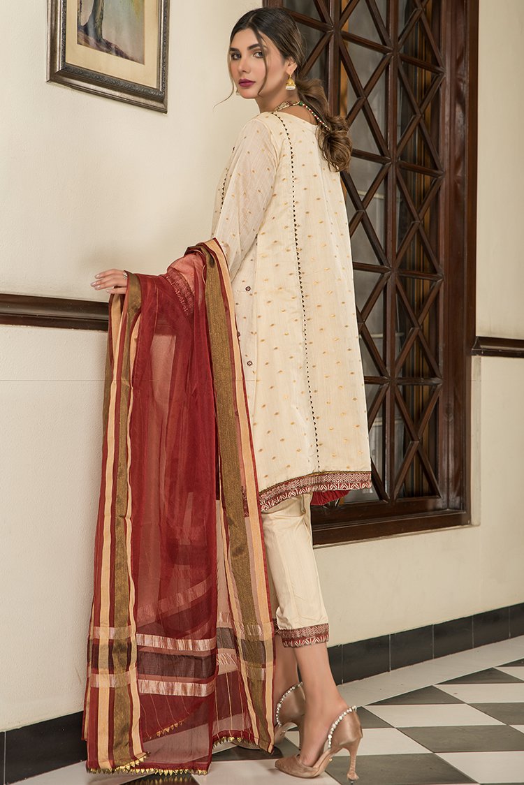 3-PC Stitched Jacquard Suit