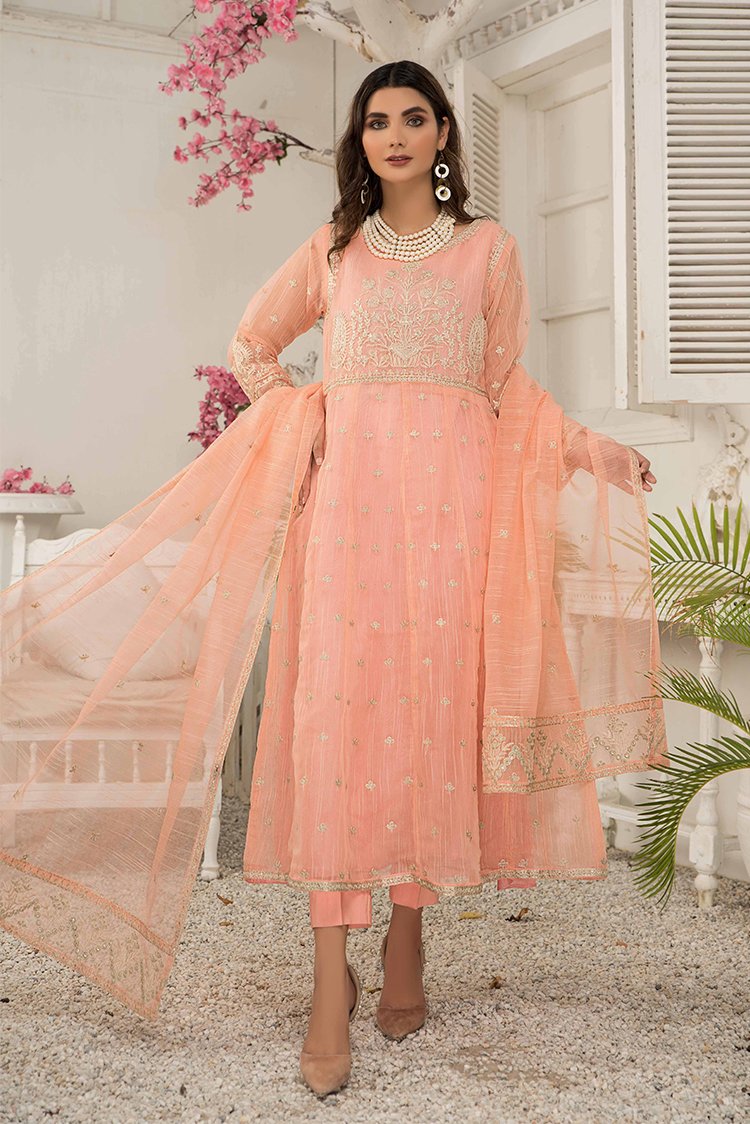 3-PC Stitched Cotton Net Suit