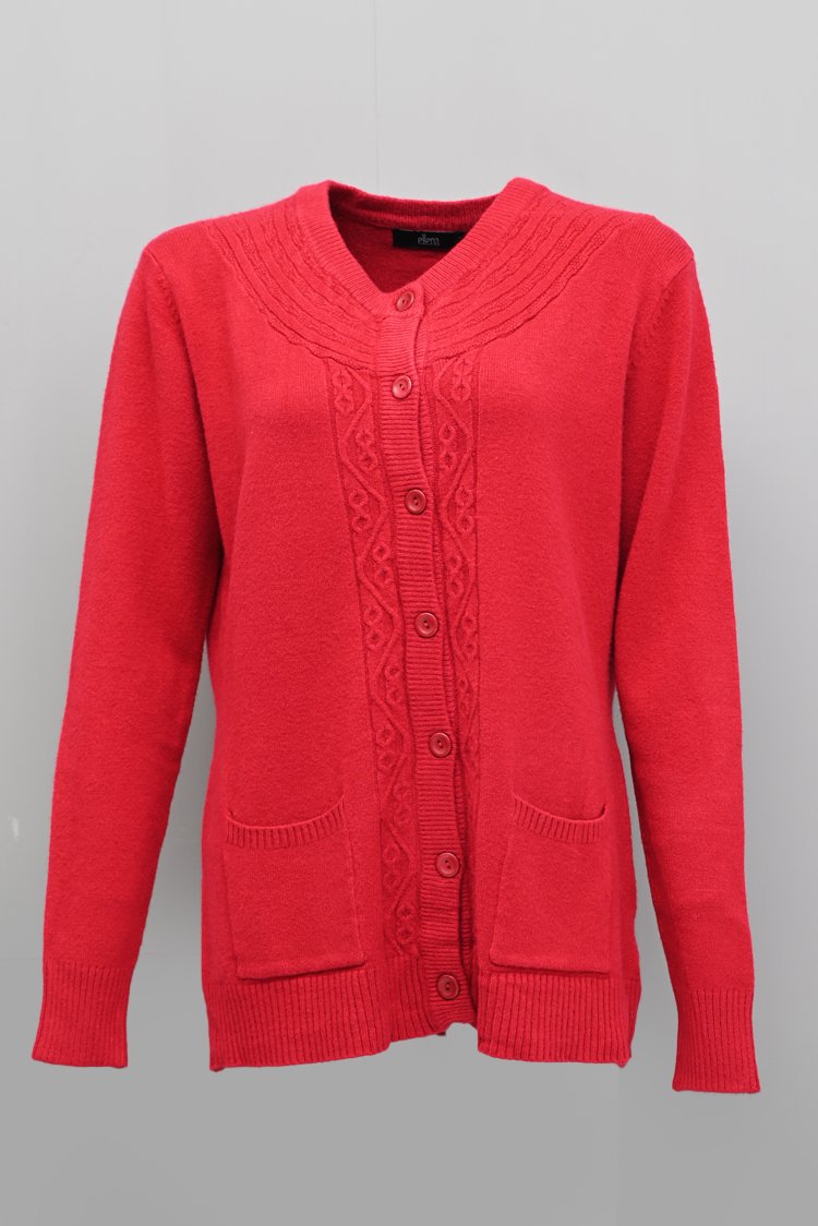 Round Neck Cardigan Sweater