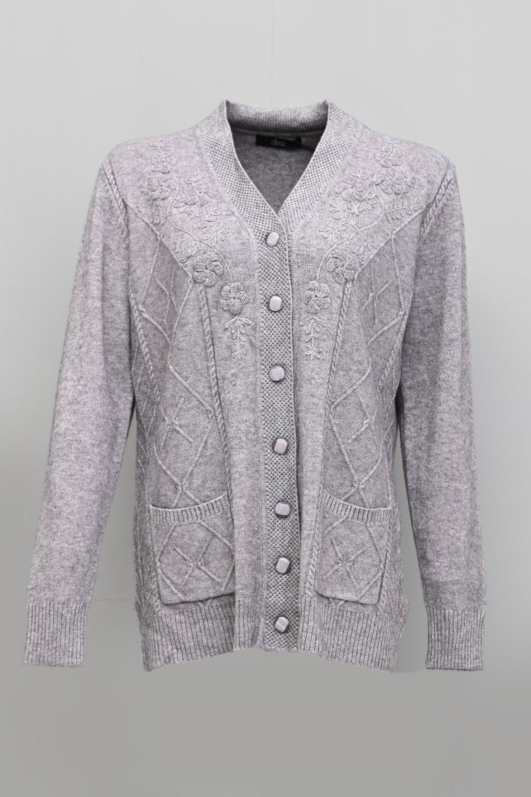 V-Neck Cardigan Sweater