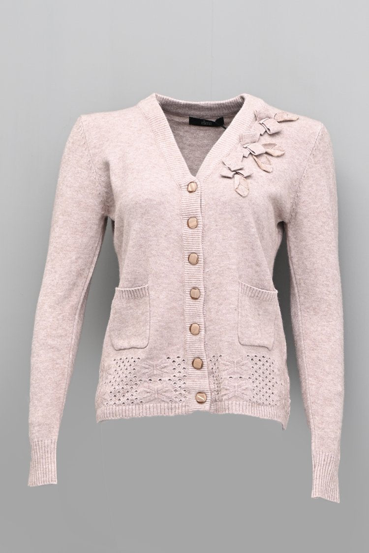 V-Neck Cardigan Sweater