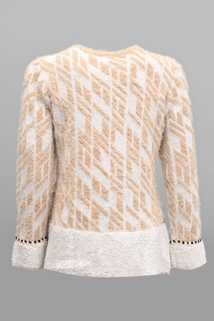 Round Neck Cardigan Sweater