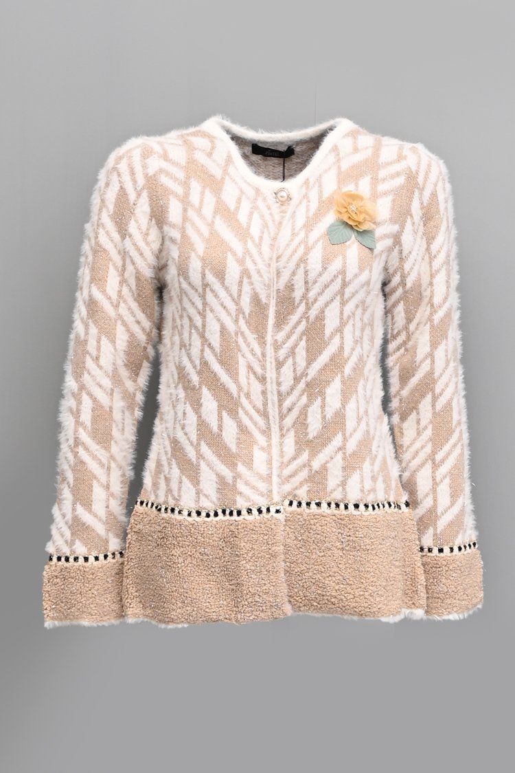 Round Neck Cardigan Sweater