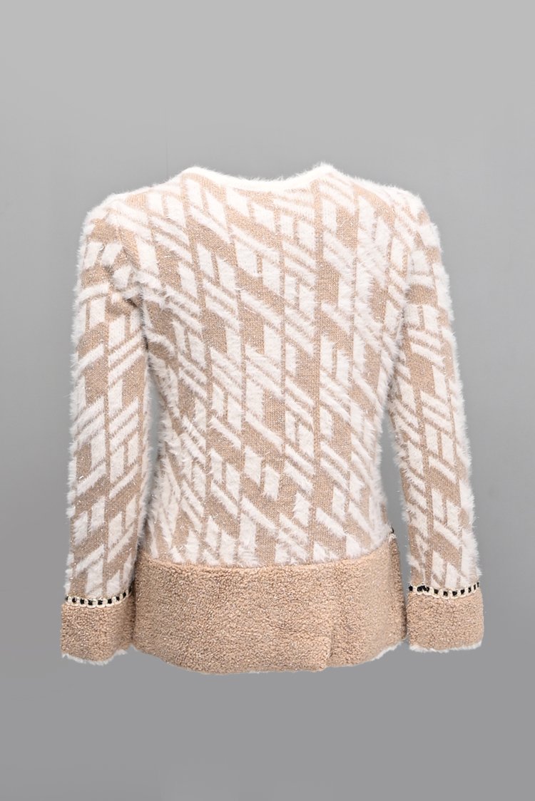 Round Neck Cardigan Sweater