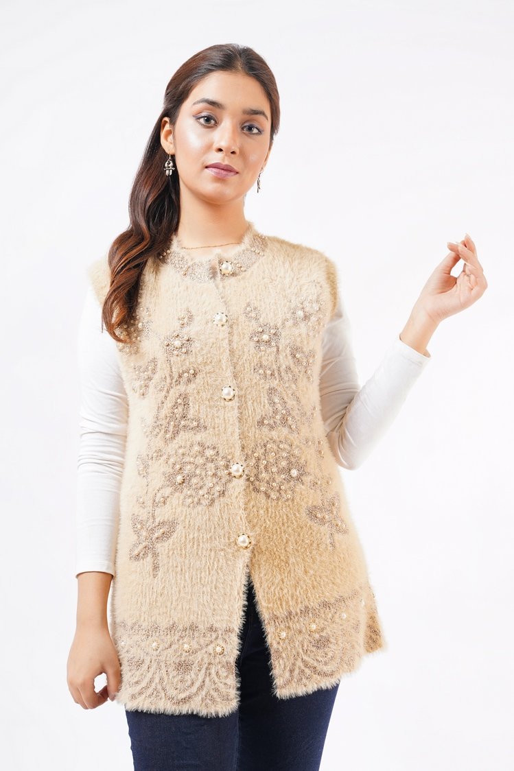 Round Neck Cardigan Sweater