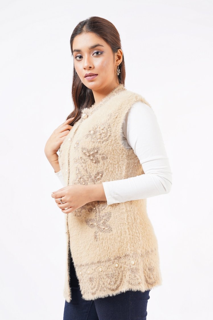 Round Neck Cardigan Sweater