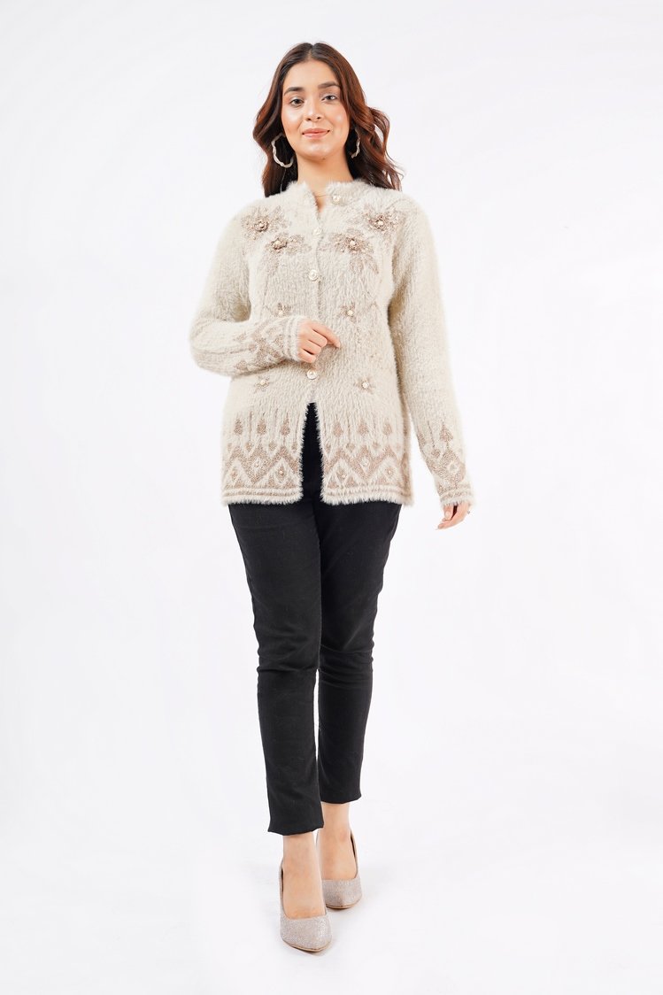 Round Neck Cardigan Sweater