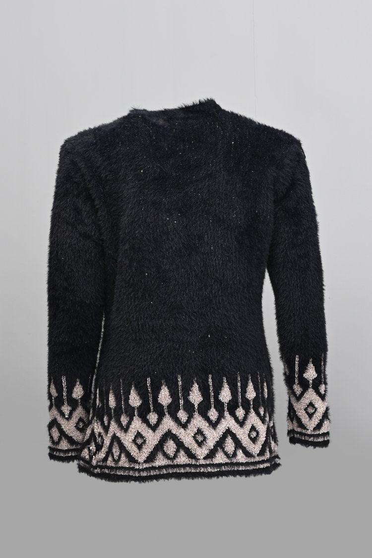 Round Neck Cardigan Sweater