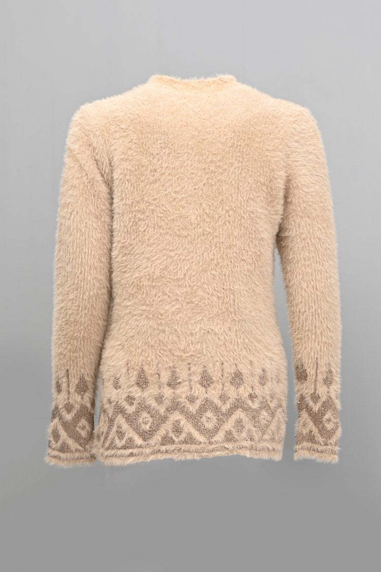 Round Neck Cardigan Sweater