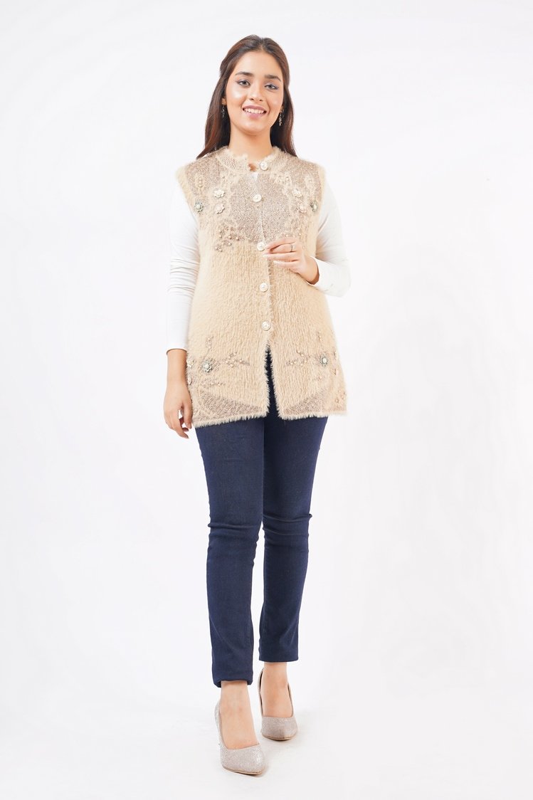 Round Neck Cardigan Sweater