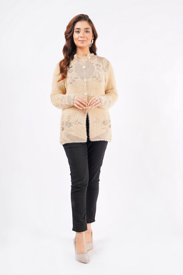 Round Neck Cardigan Sweater