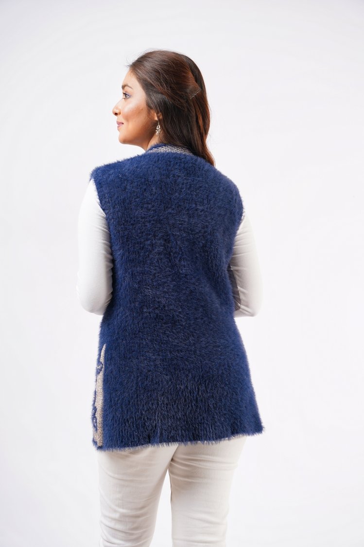 Round Neck Cardigan Sweater