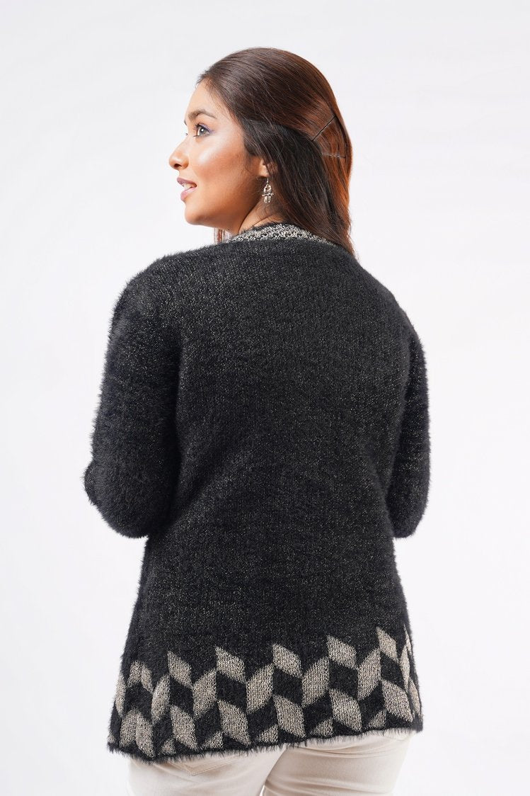 Round Neck Cardigan Sweater