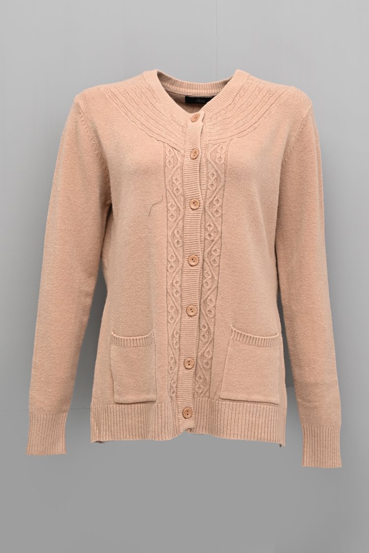 Round Neck Cardigan Sweater