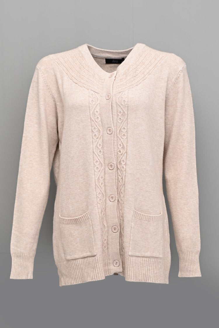 Round Neck Cardigan Sweater