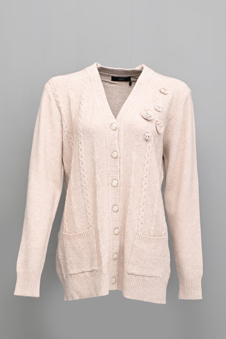 V-Neck Cardigan Sweater