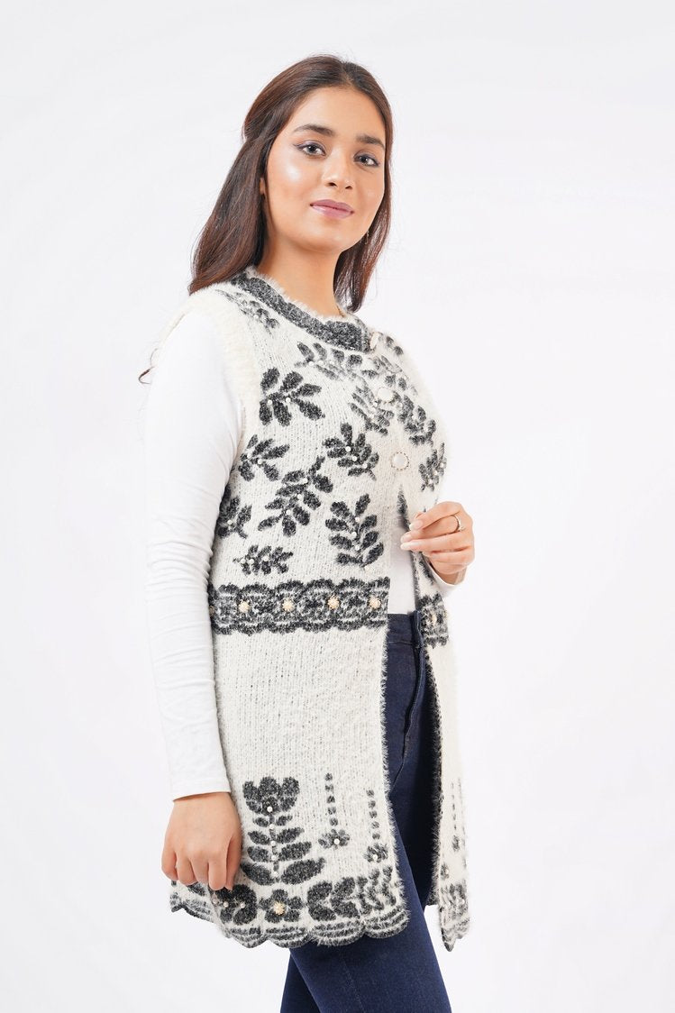 Round Neck Cardigan Sweater