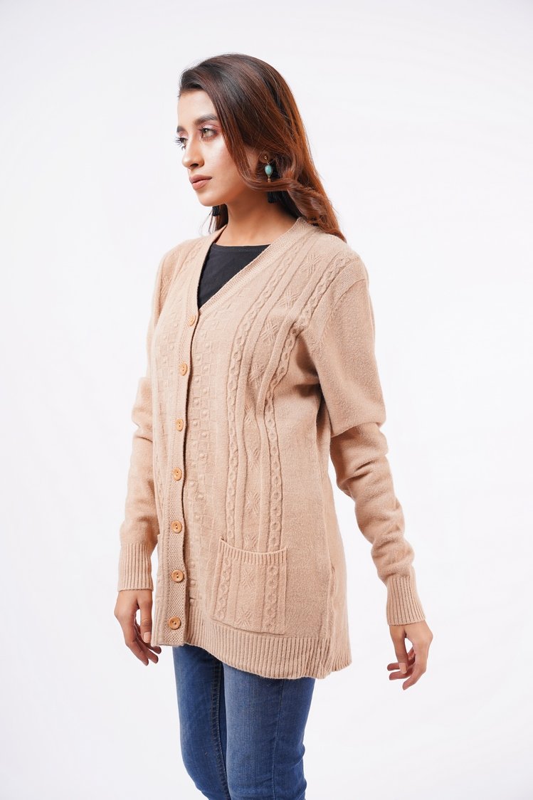 V-Neck Cardigan Sweater