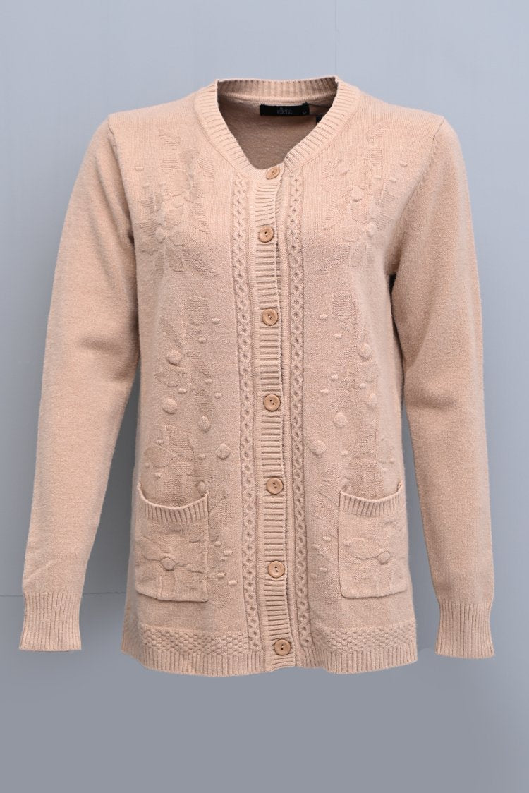 Round Neck Cardigan Sweater