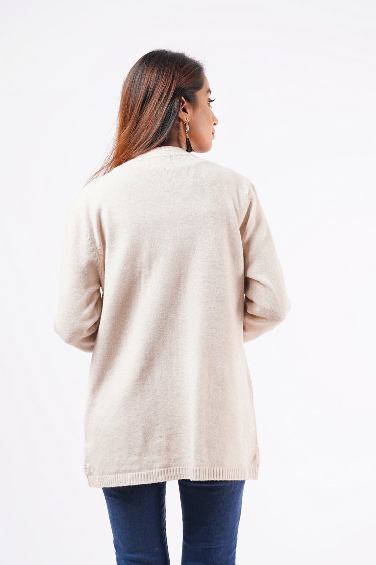 Round Neck Cardigan Sweater