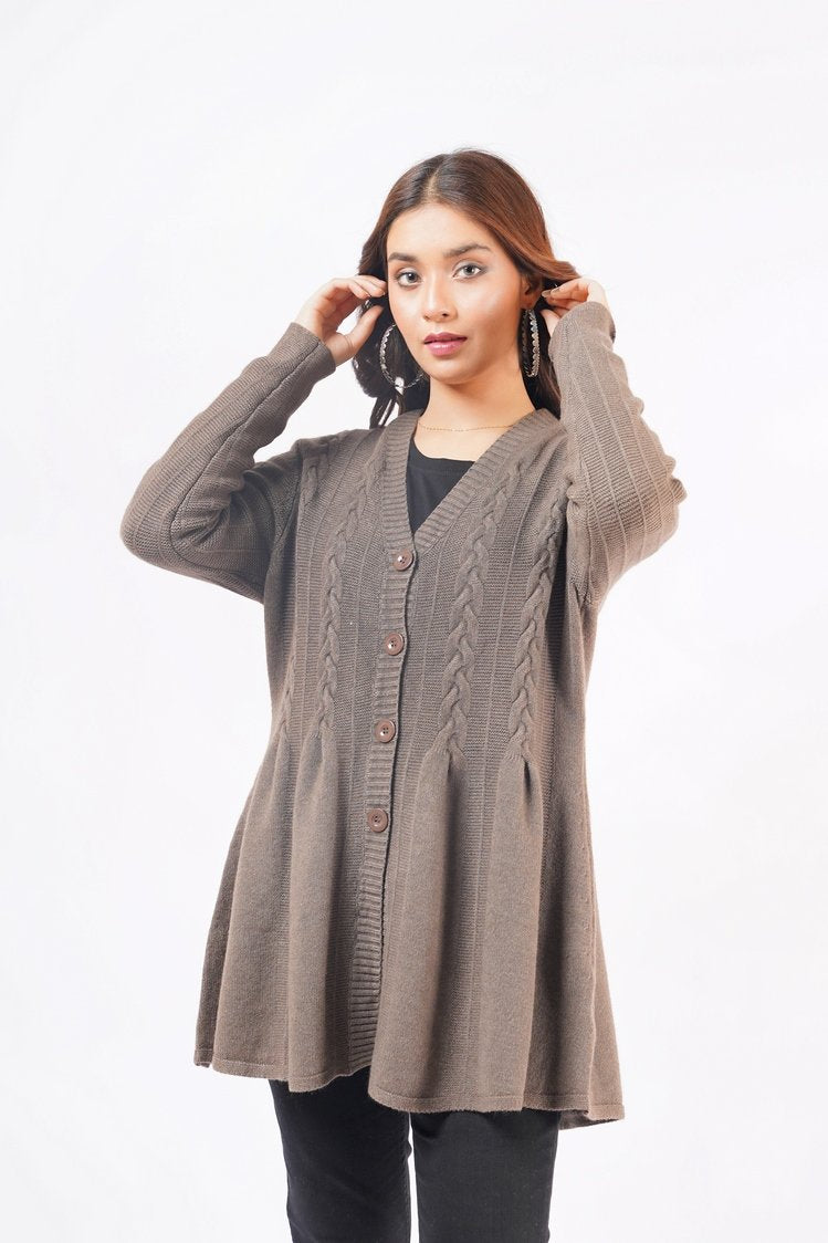 V-Neck Cardigan Sweater