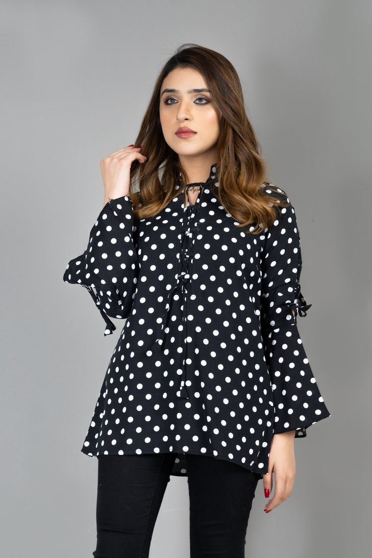 Big Polka Dots Printed Top