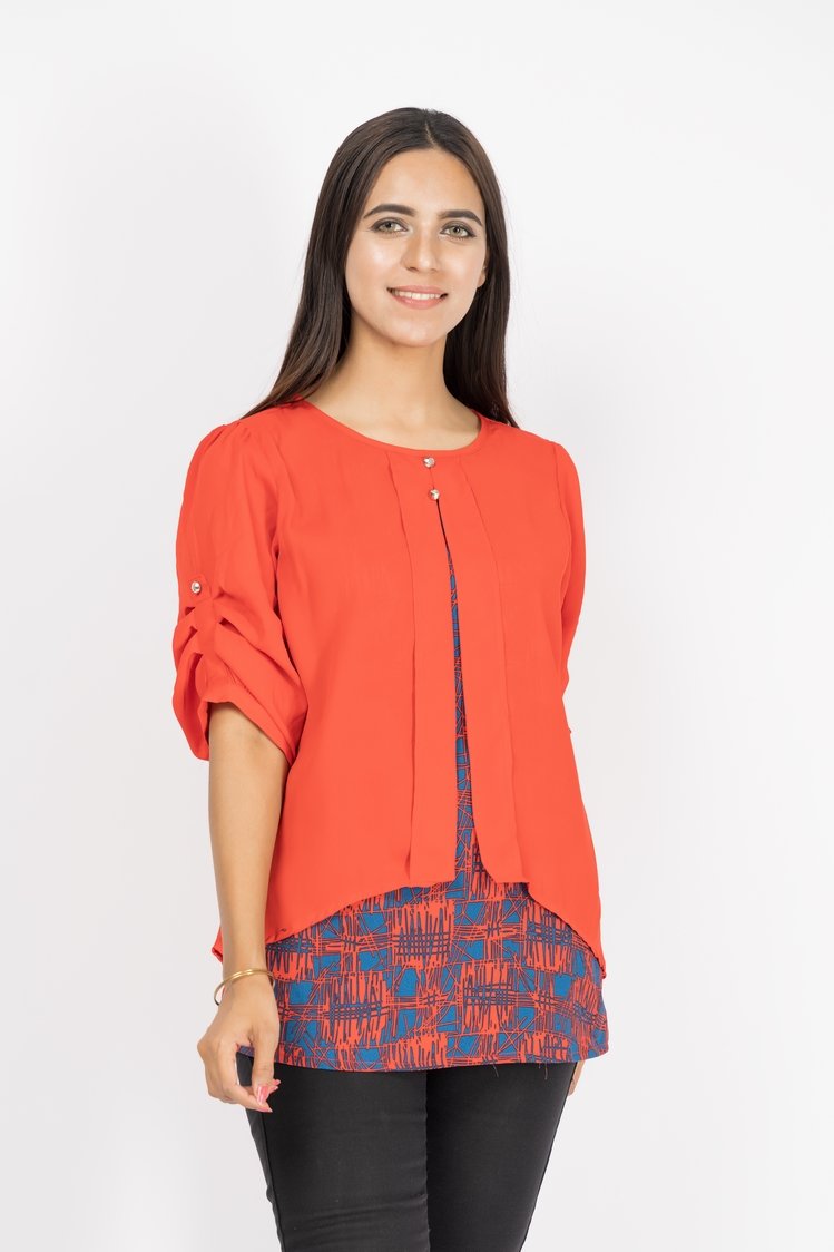 Printed Georgette Top