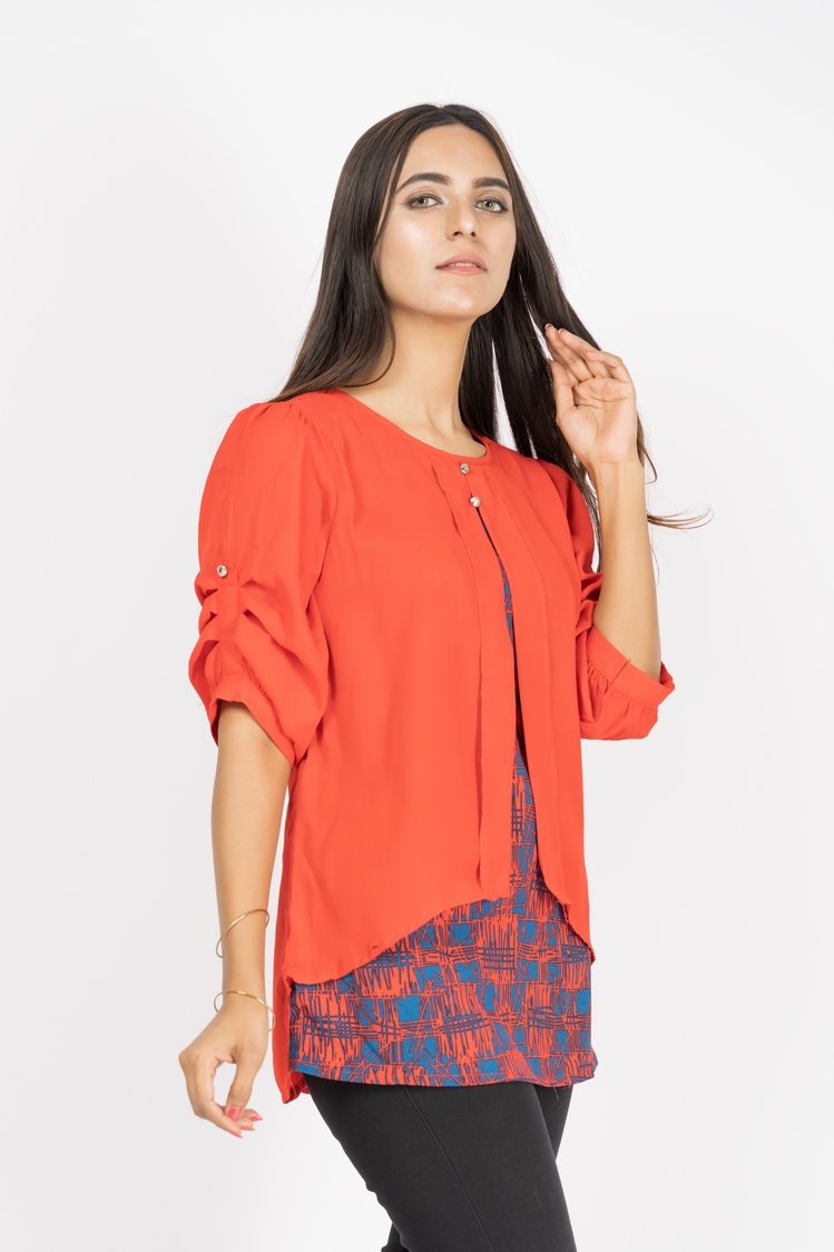 Printed Georgette Top