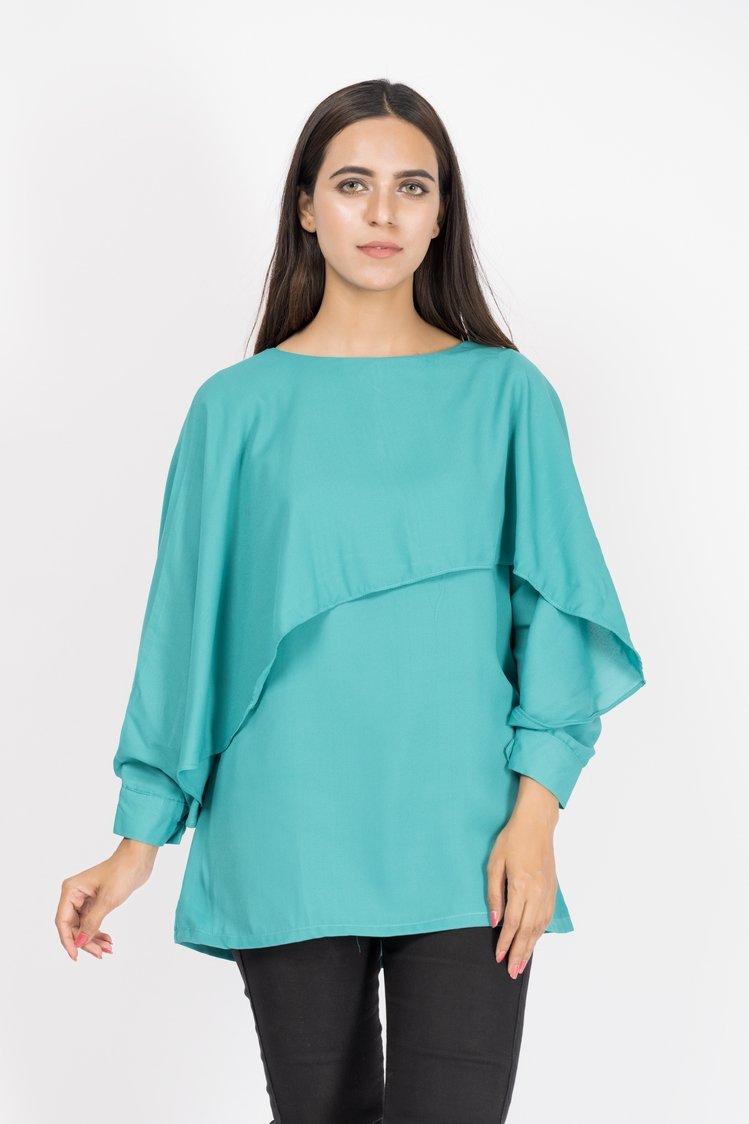 Solid Color Georgette Top