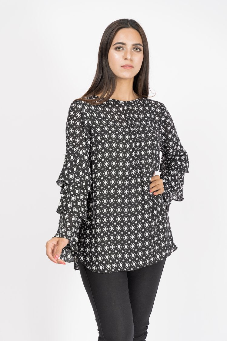 Printed Georgette Top